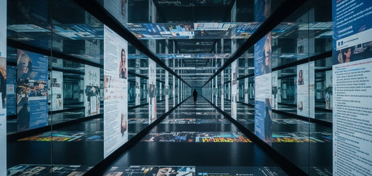 A hallway of mirrors reflecting life's distractions