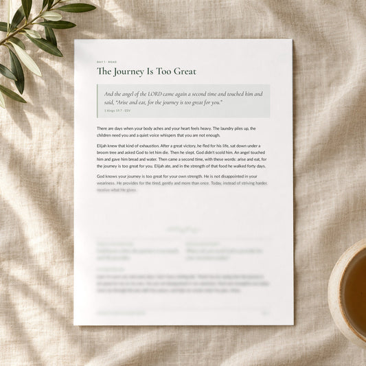 Strength for the Weary Mama — 7-Day Devotional Journal - Abide and Reflect