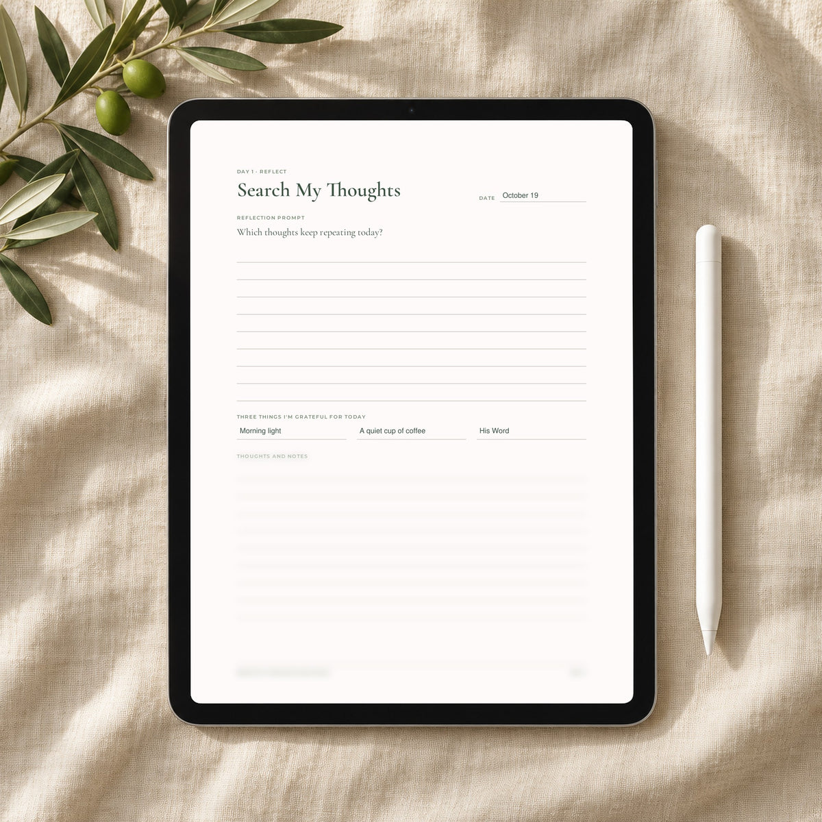 When My Thoughts Run Wild — 7-Day Devotional Journal - Abide and Reflect