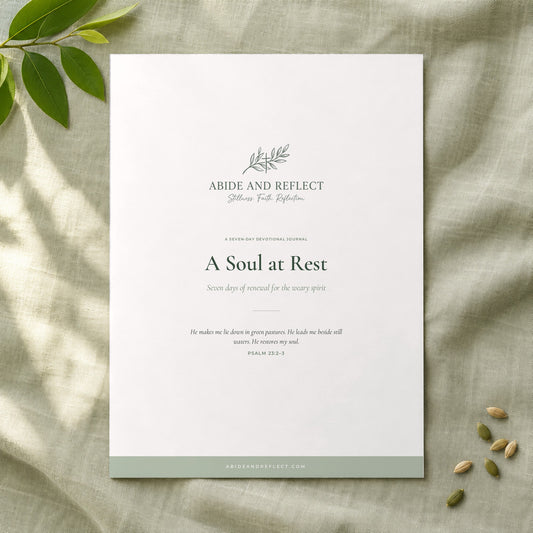 A Soul at Rest — 7-Day Devotional Journal - Abide and Reflect