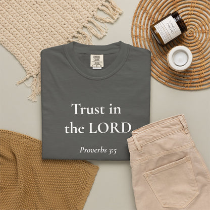 Trust in the LORD — Proverbs 3:5 Scripture Tee