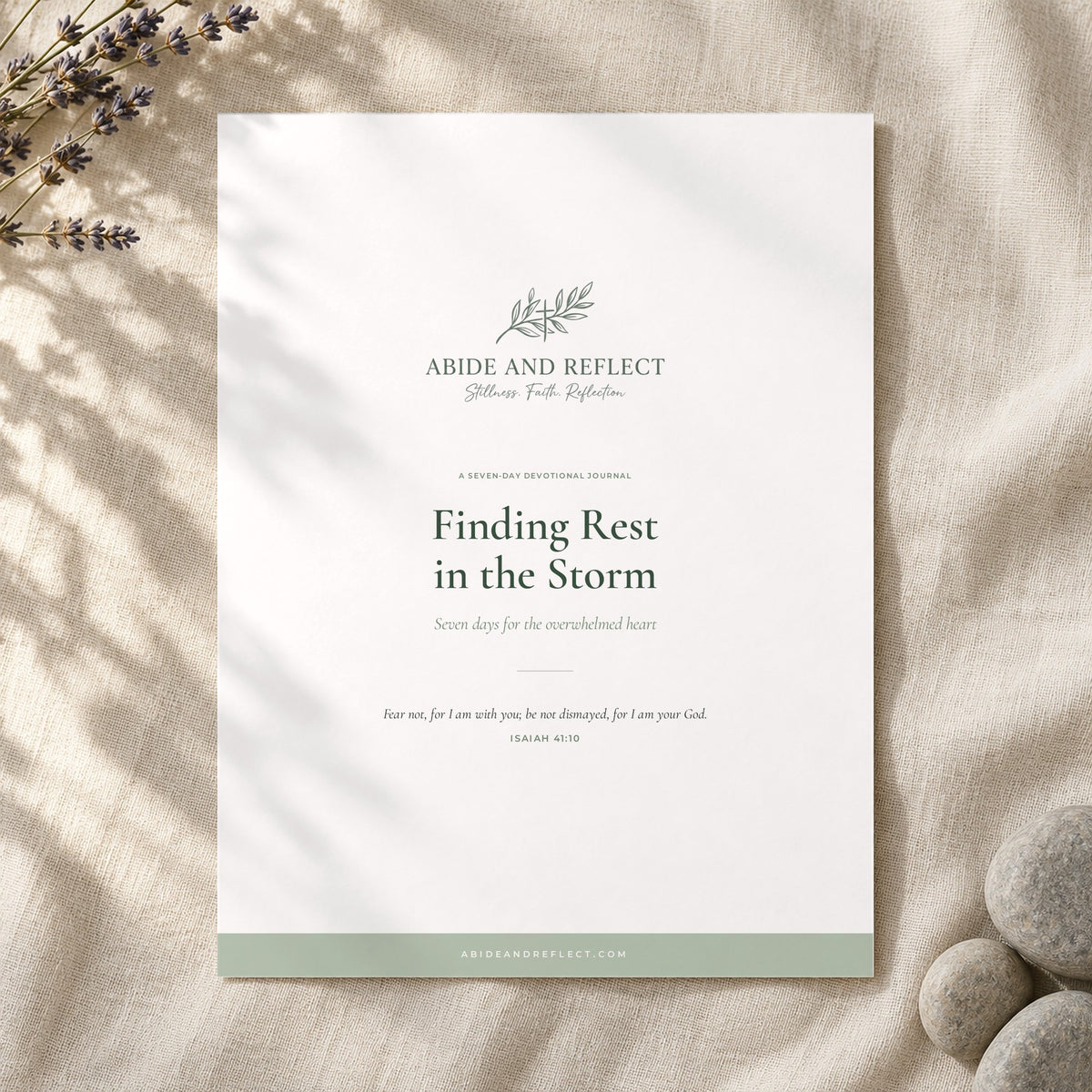 Finding Rest in the Storm — 7-Day Devotional Journal - Abide and Reflect
