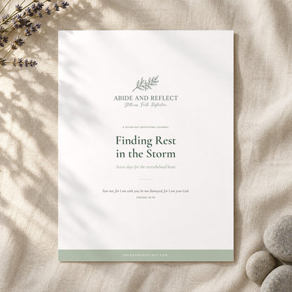 Finding Rest in the Storm — 7-Day Devotional Journal - Abide and Reflect