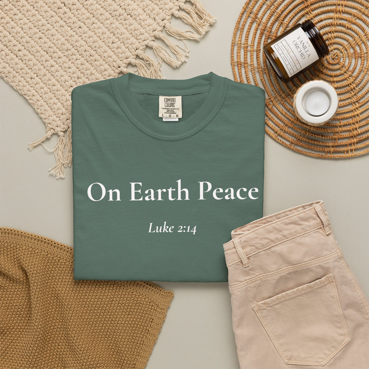 On Earth Peace — Luke 2:14 Scripture Tee