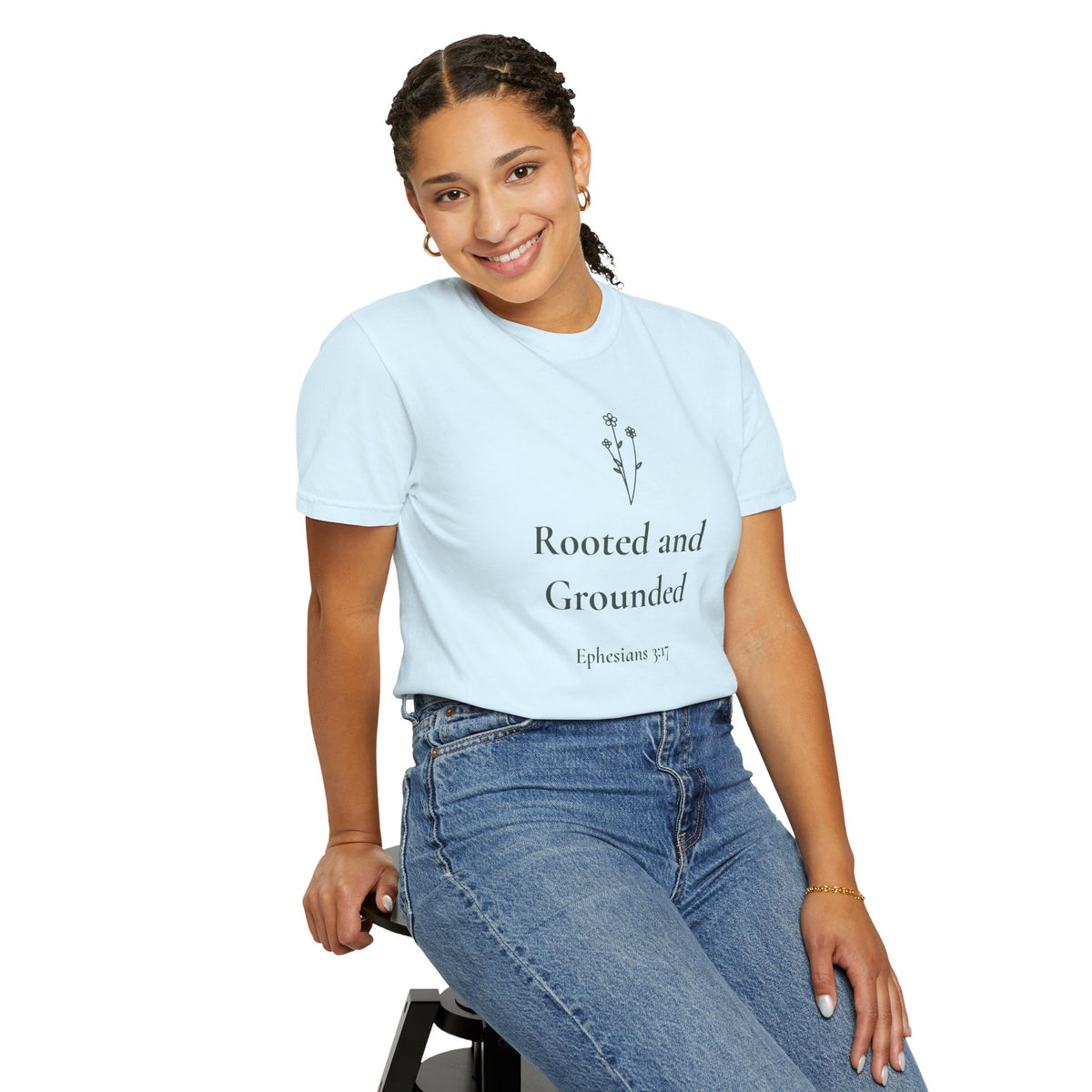 Rooted and Grounded — Ephesians 3:17 Scripture Tee - Abide and Reflect