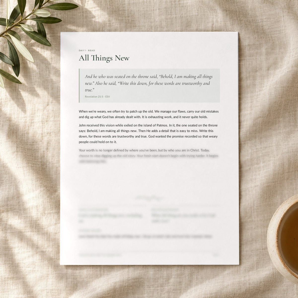 Finding Rest for the Weary Soul — 7-Day Devotional Journal - Abide and Reflect