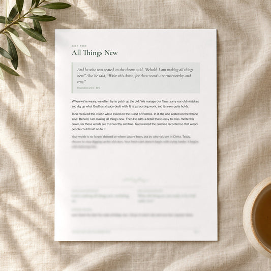 Finding Rest for the Weary Soul — 7-Day Devotional Journal - Abide and Reflect