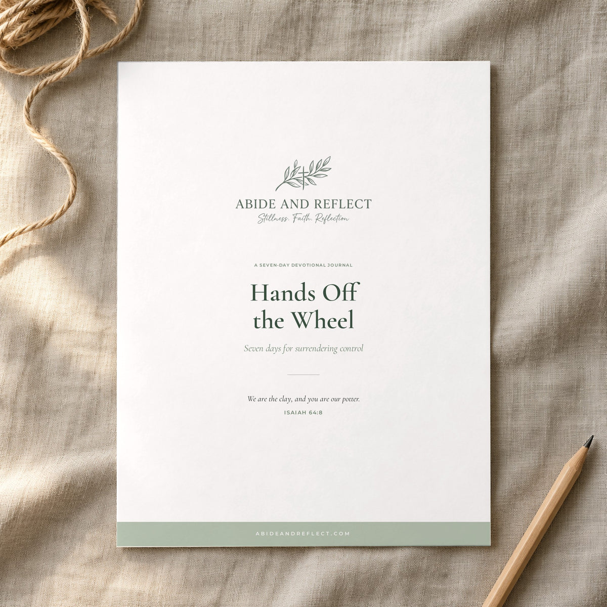 Hands Off the Wheel — 7-Day Devotional Journal - Abide and Reflect