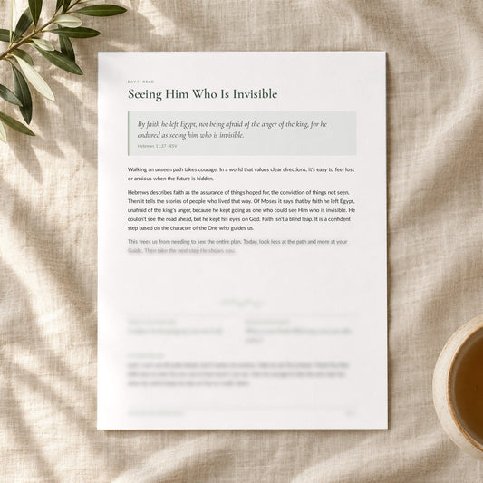 Trusting the Unseen Path — 7-Day Devotional Journal - Abide and Reflect