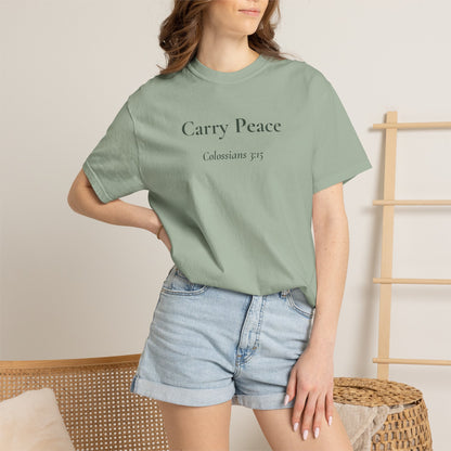 Carry Peace — Colossians 3:15 Scripture Tee