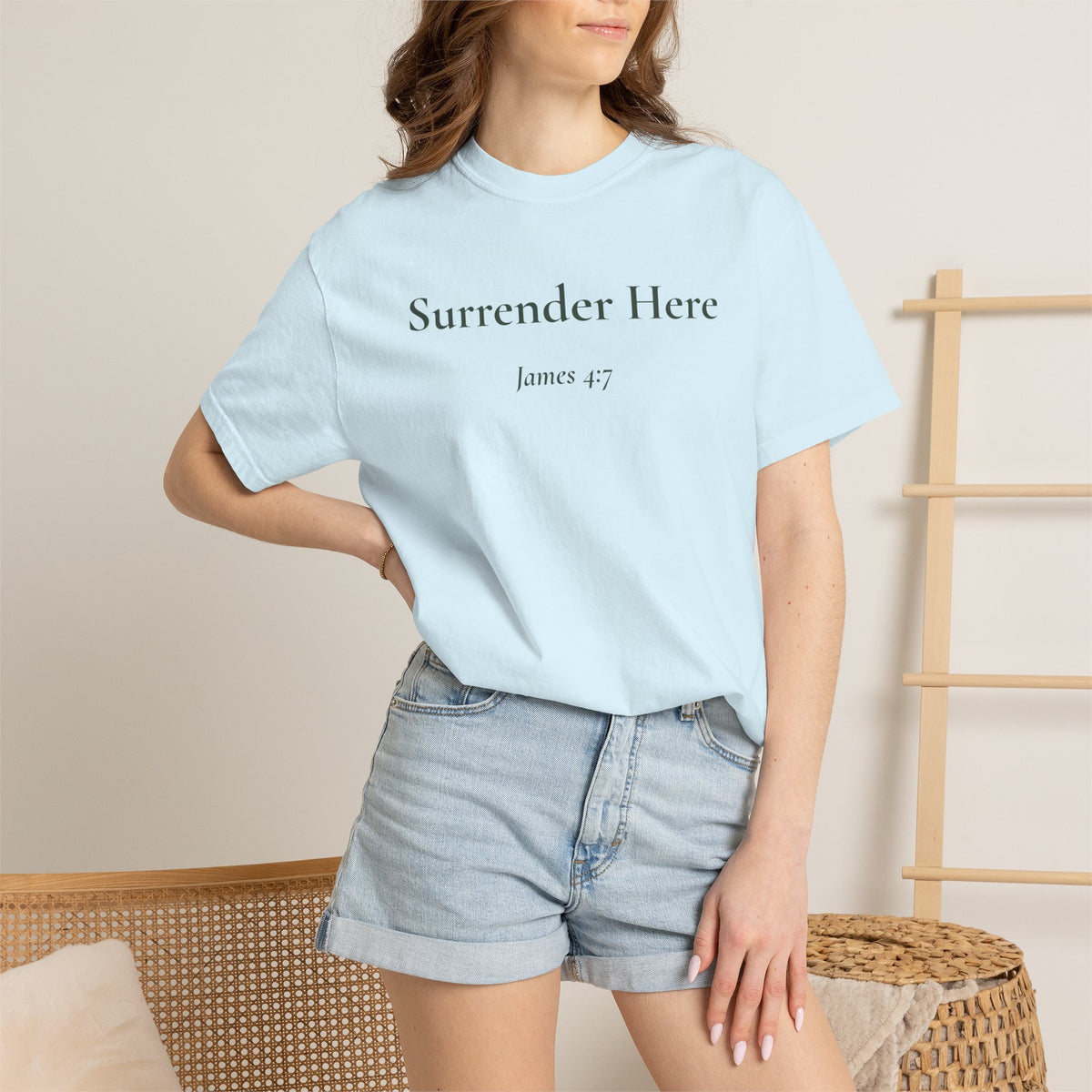 Surrender Here — James 4:7 Scripture Tee