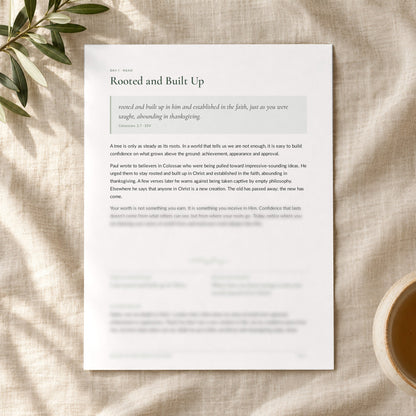 Rooted in Your Identity in Christ — 7-Day Devotional Journal - Abide and Reflect