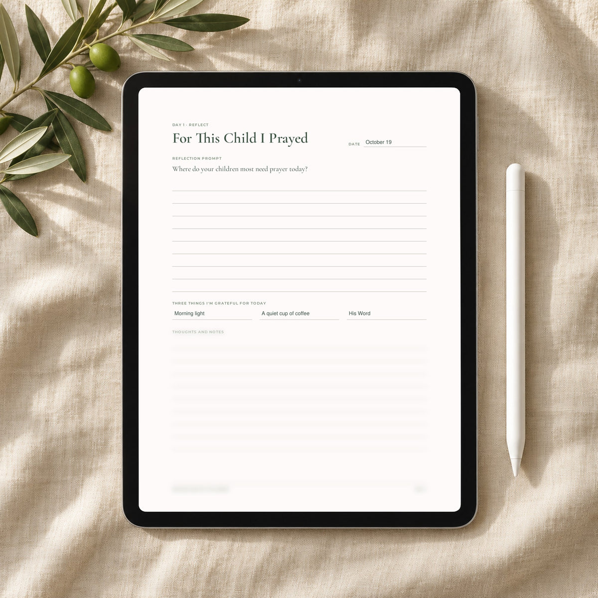 Prayer for My Children — 7-Day Devotional Journal - Abide and Reflect