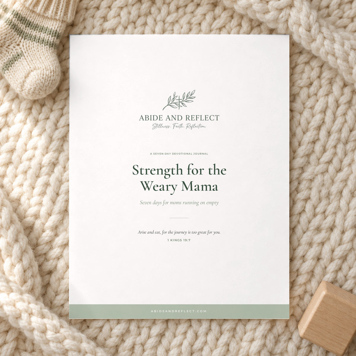 Strength for the Weary Mama — 7-Day Devotional Journal - Abide and Reflect
