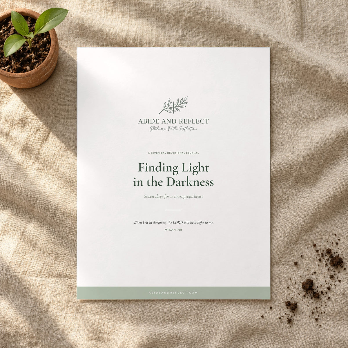 Finding Light in the Darkness — 7-Day Devotional Journal - Abide and Reflect
