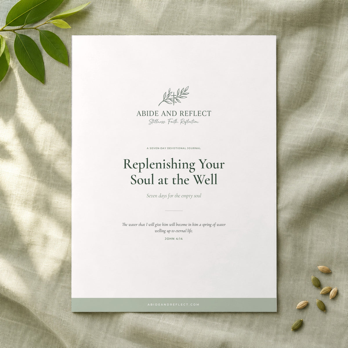 Replenishing Your Soul at the Well — 7-Day Devotional Journal - Abide and Reflect
