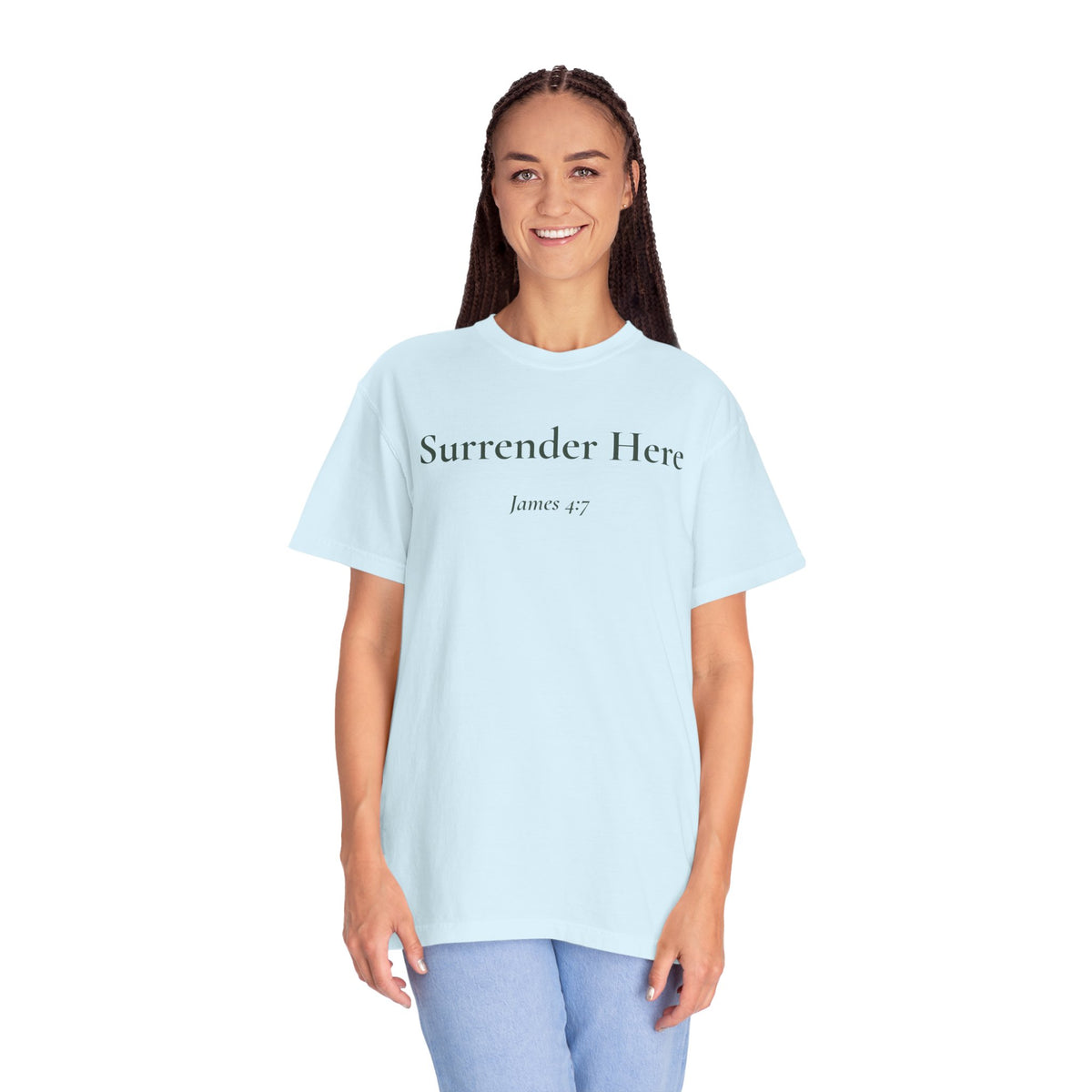 Surrender Here — James 4:7 Scripture Tee