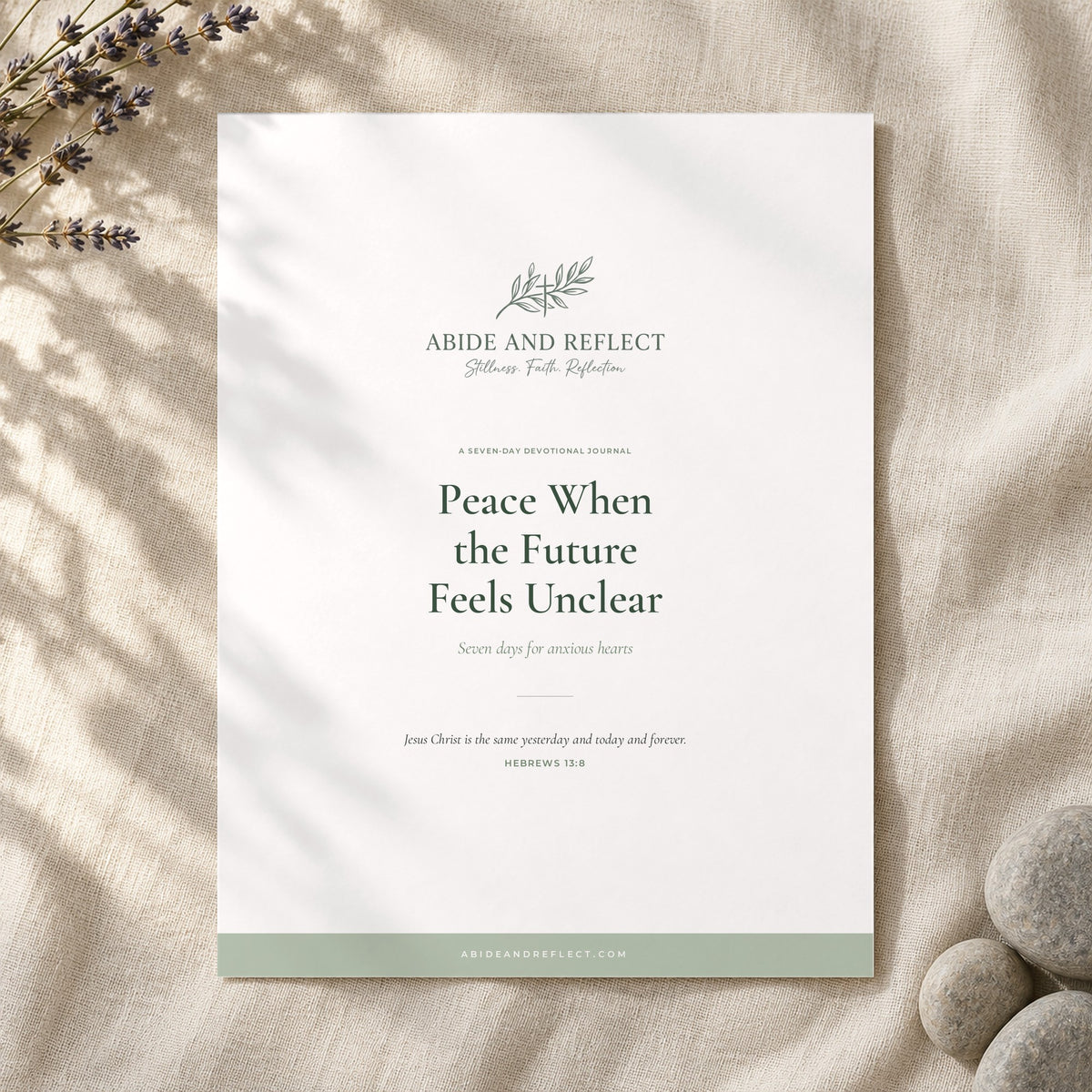 Peace When the Future Feels Unclear — 7-Day Devotional Journal - Abide and Reflect