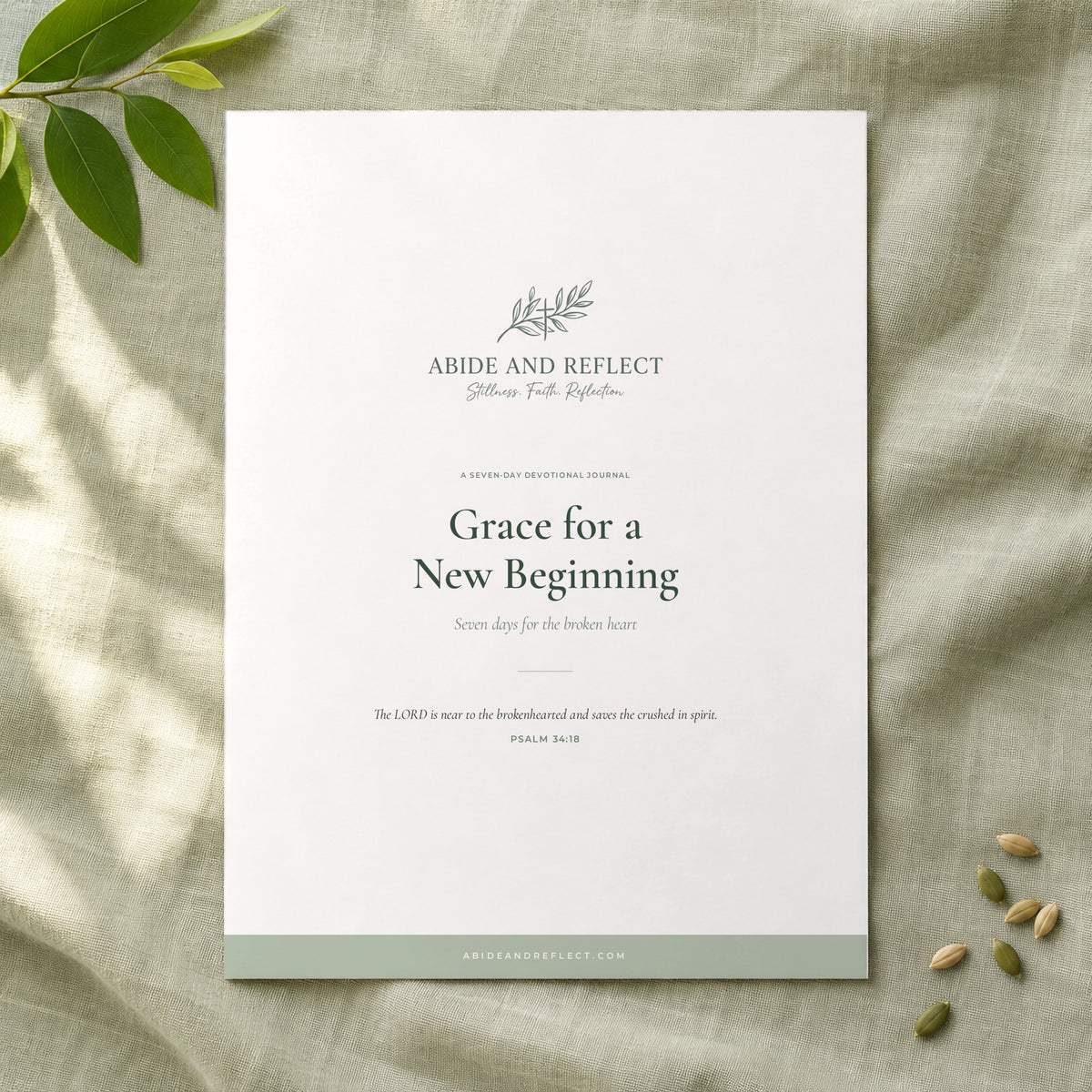 Grace for a New Beginning — 7-Day Devotional Journal - Abide and Reflect