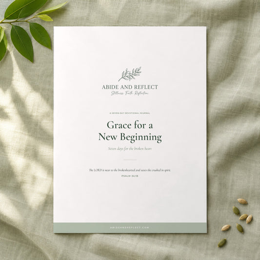 Grace for a New Beginning — 7-Day Devotional Journal - Abide and Reflect