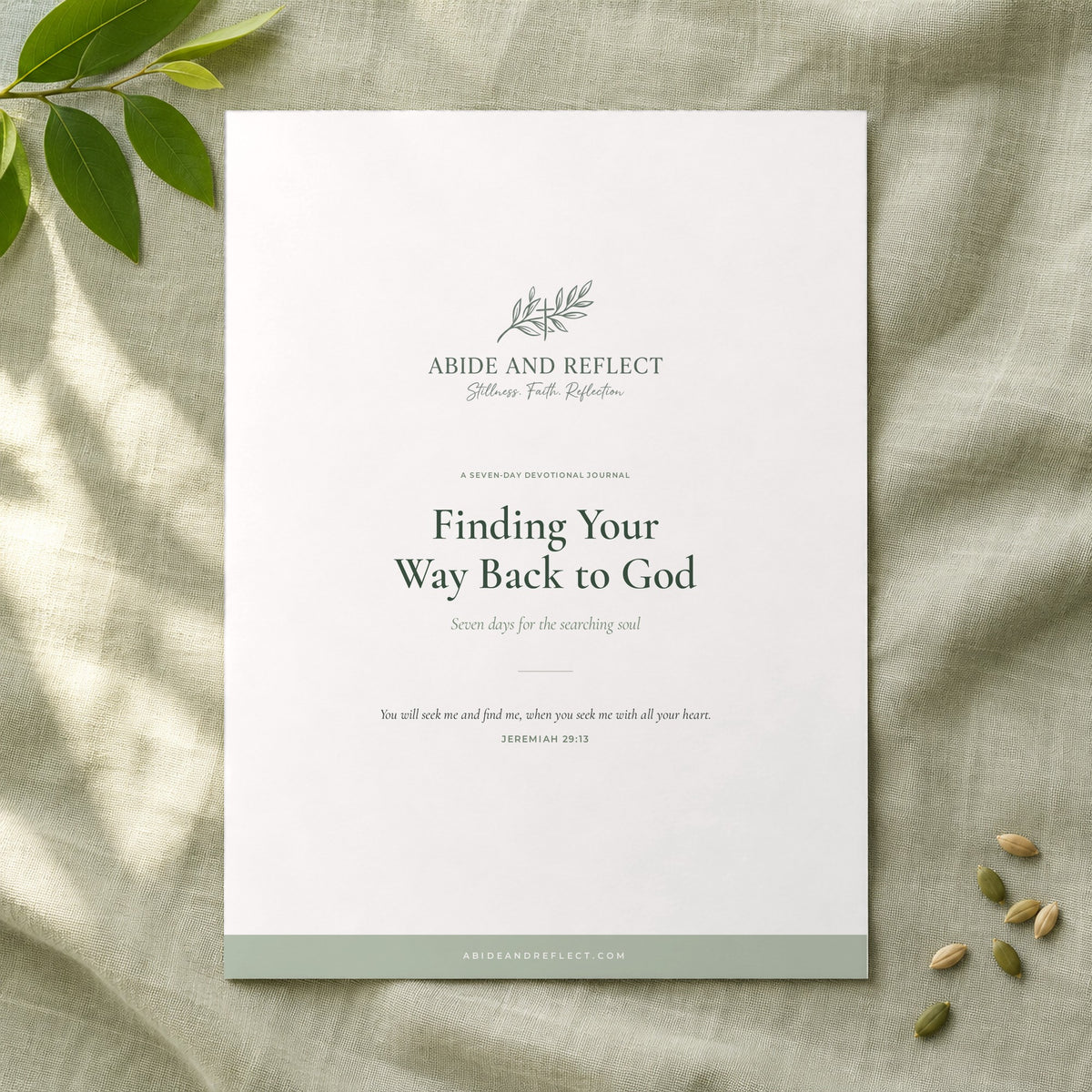 Finding Your Way Back to God — 7-Day Devotional Journal - Abide and Reflect