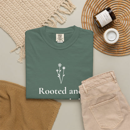 Rooted and Grounded — Ephesians 3:17 Scripture Tee - Abide and Reflect
