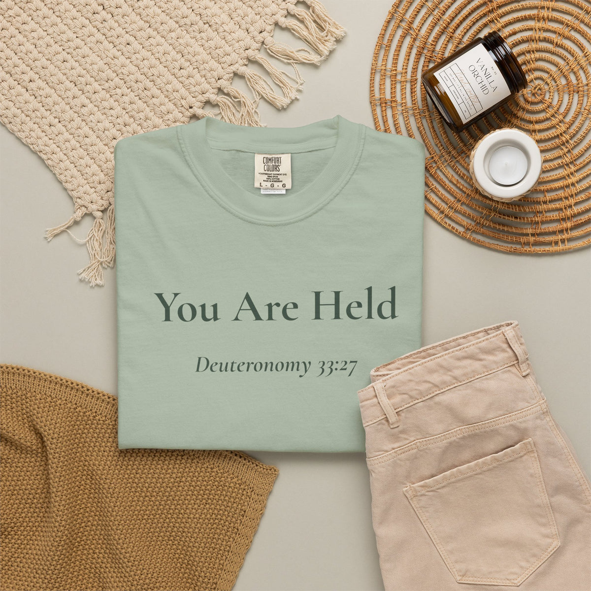 You Are Held — Deuteronomy 33:27 Scripture Tee