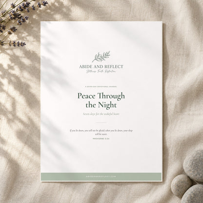 Peace Through the Night devotional journal cover