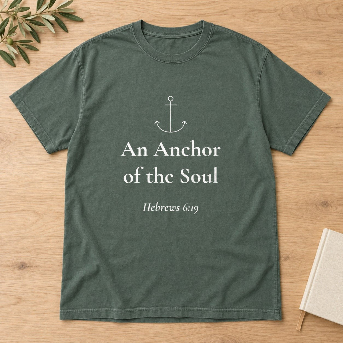 An Anchor of the Soul — Hebrews 6:19 Scripture Tee - Abide and Reflect