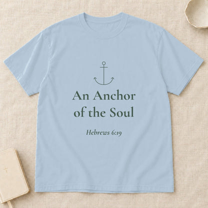 An Anchor of the Soul — Hebrews 6:19 Scripture Tee - Abide and Reflect