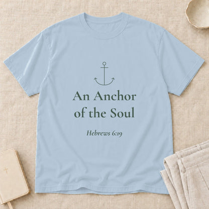 An Anchor of the Soul — Hebrews 6:19 Scripture Tee - Abide and Reflect