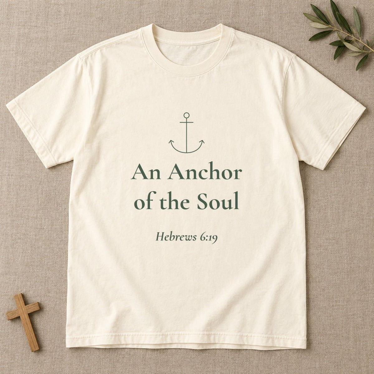 An Anchor of the Soul — Hebrews 6:19 Scripture Tee - Abide and Reflect
