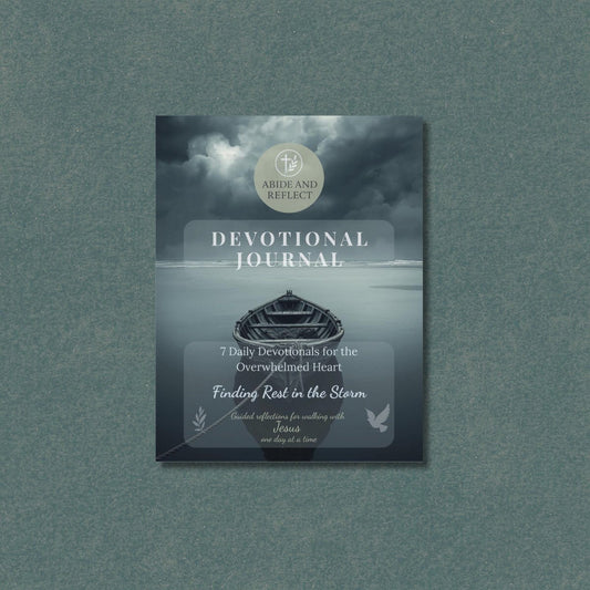 Finding Rest in the Storm: 7 - Day Devotional Journal for Peace in Anxiety & Fear - Abide and Reflect