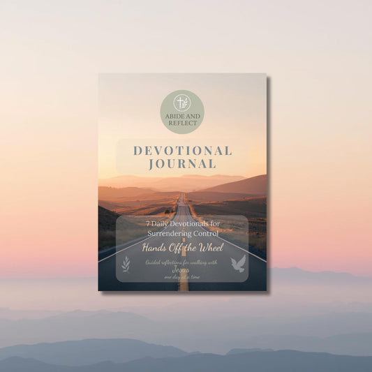A long road into the distance symbolizing letting go control to God
